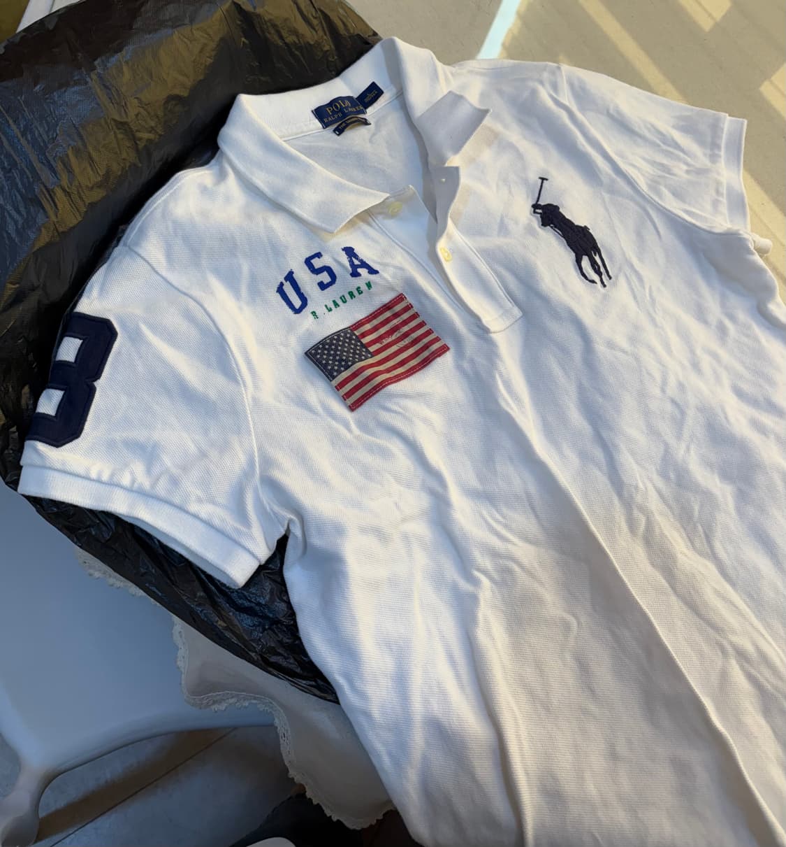 폴로 빅포니 성조기 반팔 상품이미지1