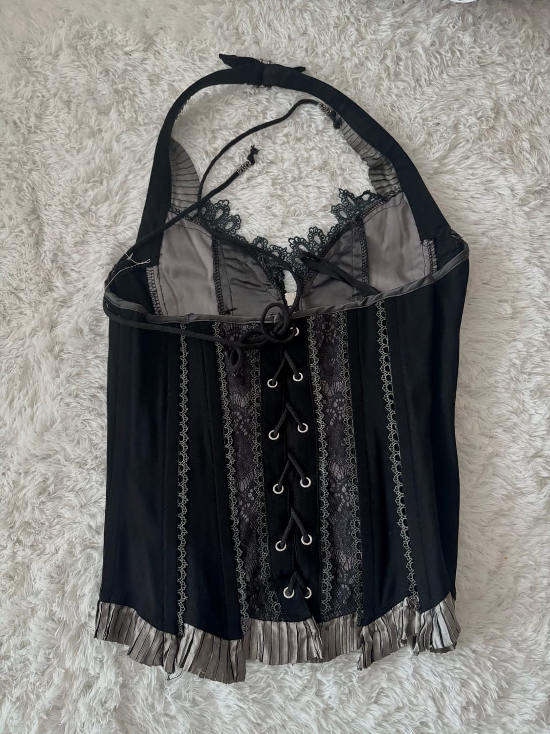 오즈온 Ozzon 오리엔탈펑크 블루레이스 코르셋 상품이미지4