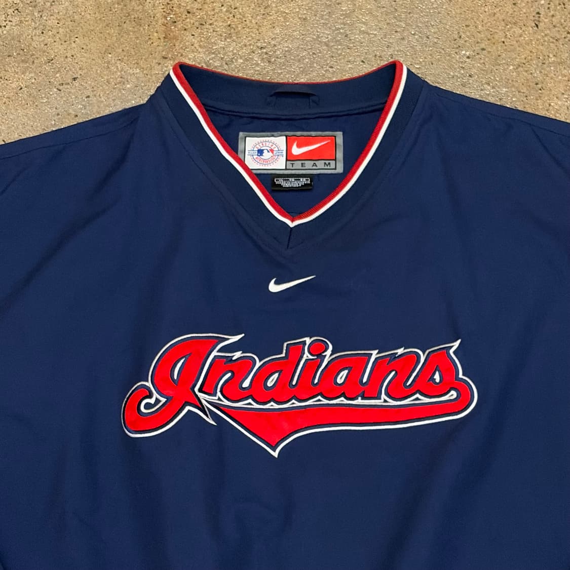 새상품급 00s 미국 빈티지 나이키 클리브랜드 인디언스 풀오버 바람막이 상품이미지3