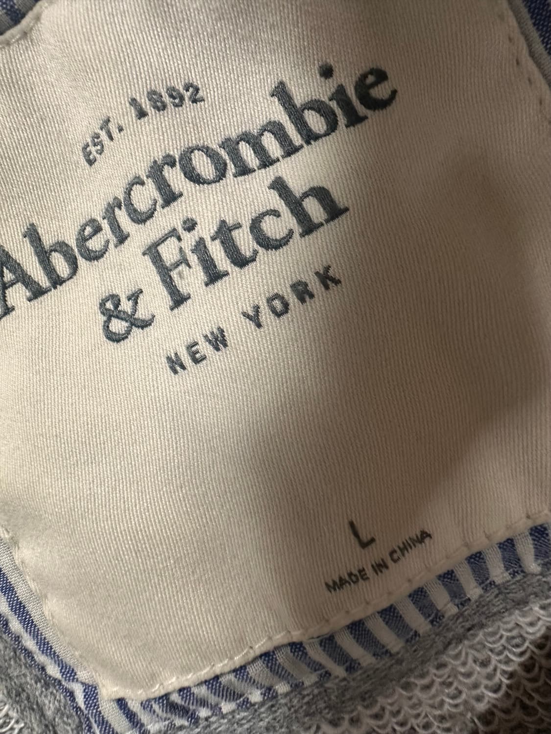 아베크롬비 y2k 그레이 후드집업 상품이미지6