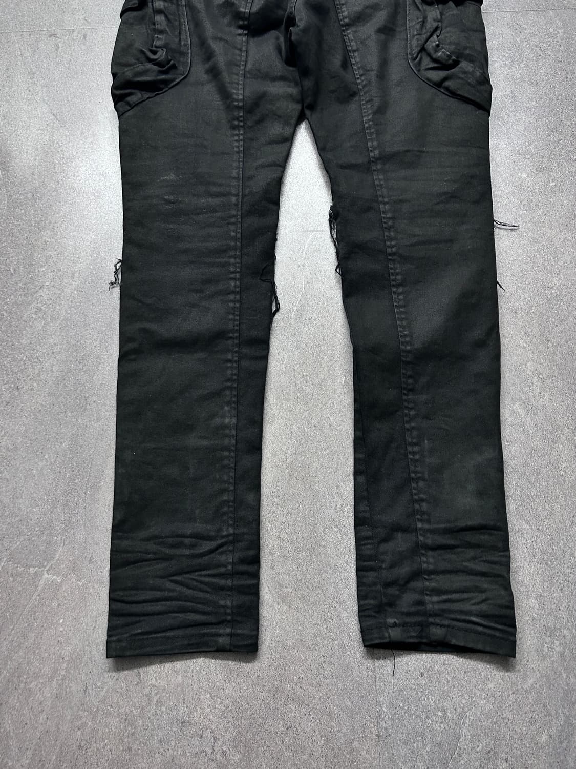 Glamour 왁스 코팅 디스트레스드 팬츠 상품이미지6