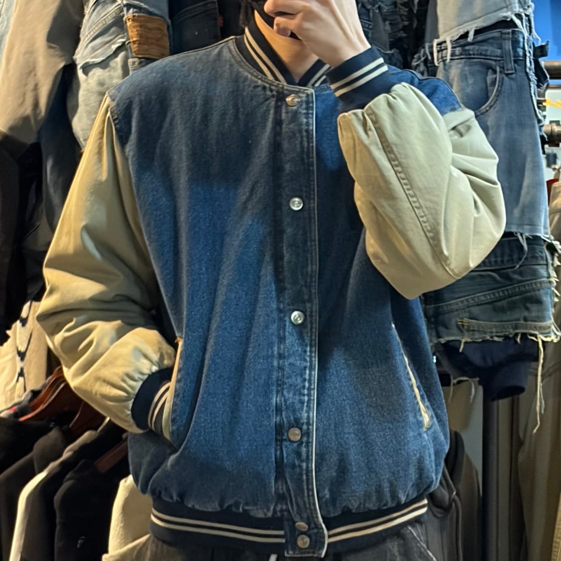 [NO.9] VTG 데님 바시티 자켓 상품이미지3