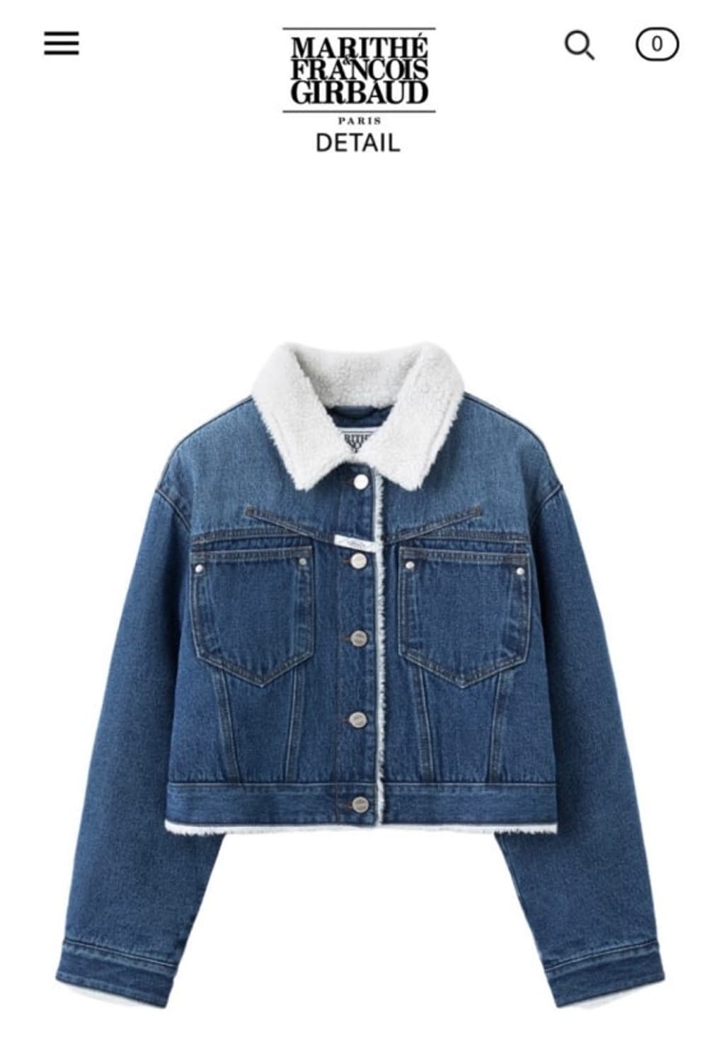 마리떼 프랑소와 저버 데님 양털 자켓 상품이미지2