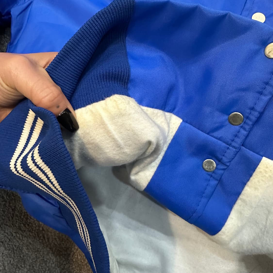 USA빈티지 80s westwind 세틴 바시티 자켓L 상품이미지6