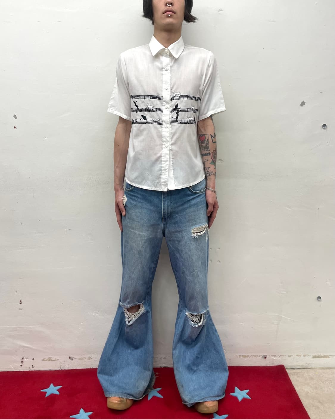 cat's note cubic shirt  상품이미지3