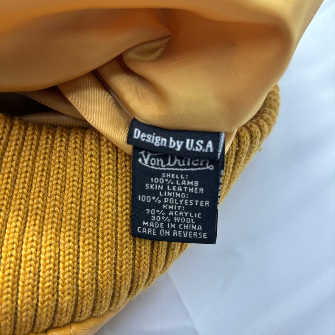 본더치 y2k 크롭 렘 스킨 옐로 레더 자켓 S 상품이미지8