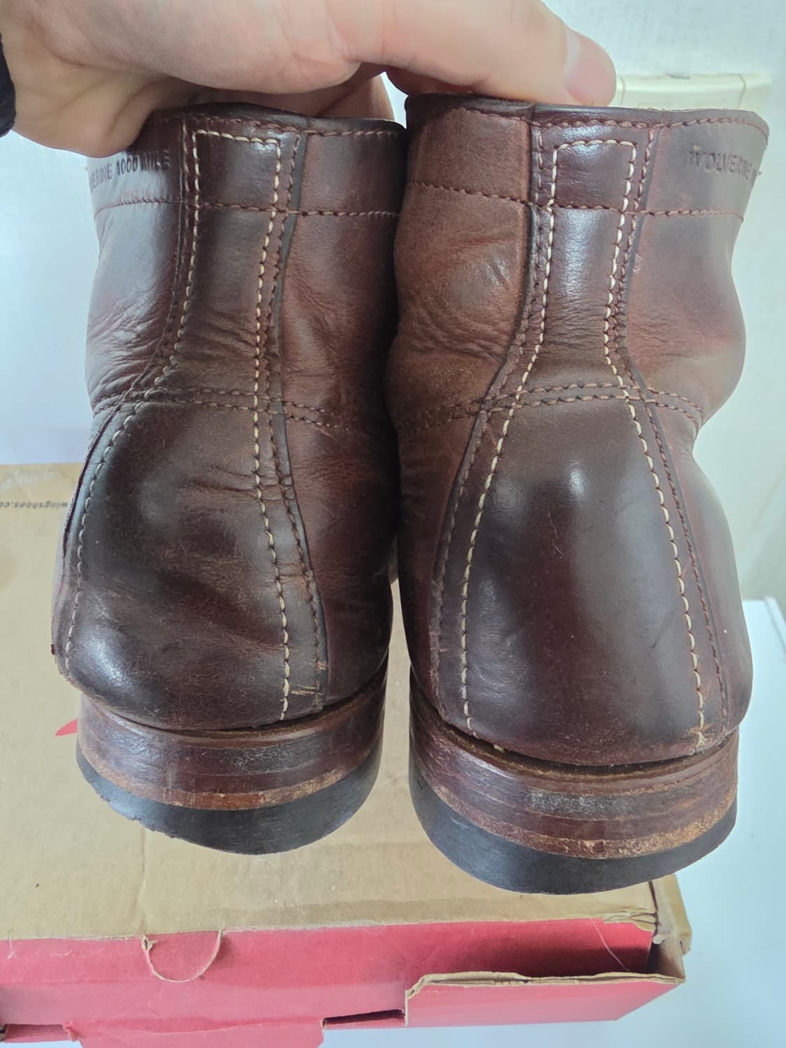 울버린 1000마일 워커 250~255사이즈 브라운 상품이미지3