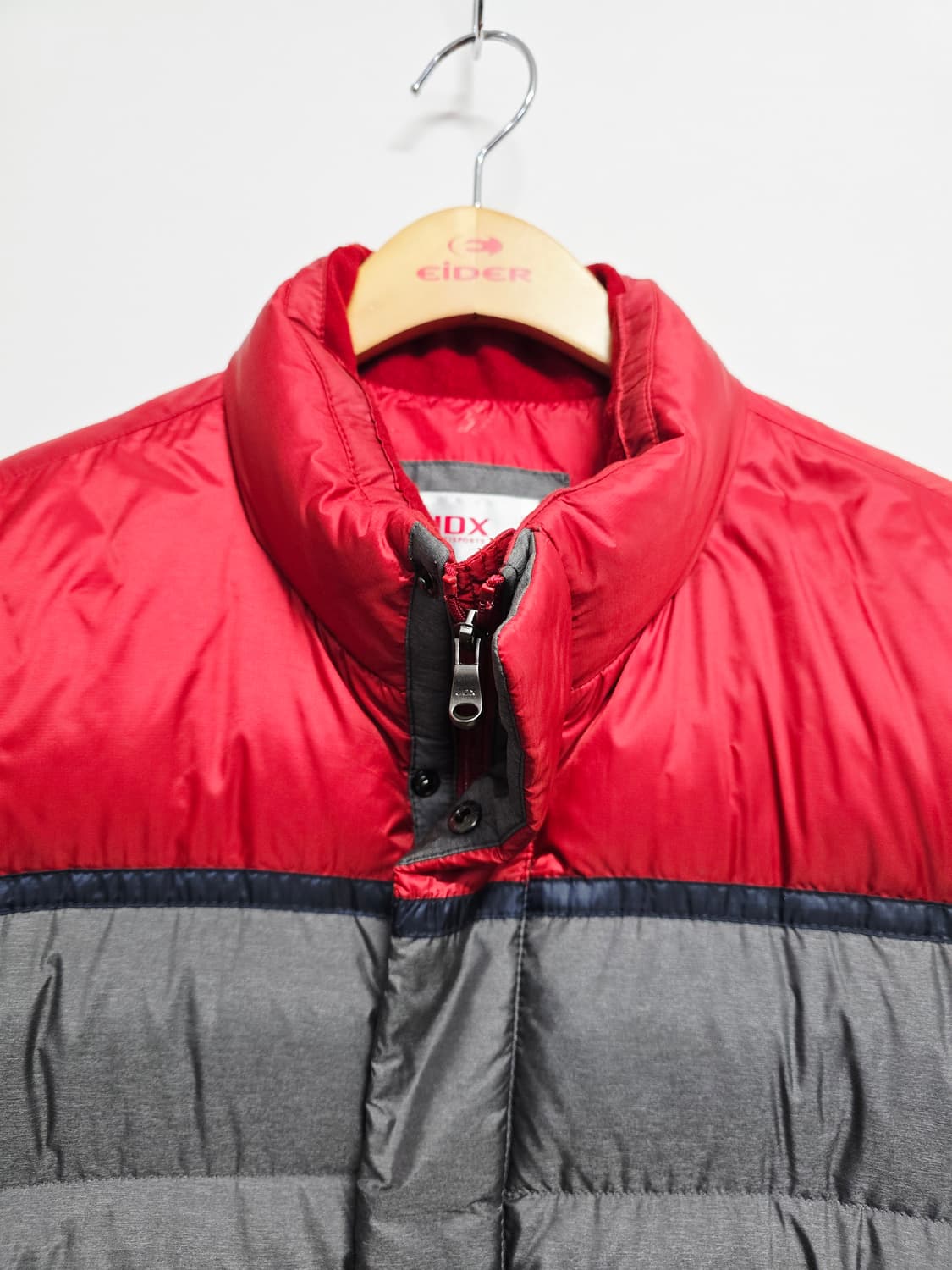 JDX 덕다운패딩 니트 배색 점퍼100 상품이미지2