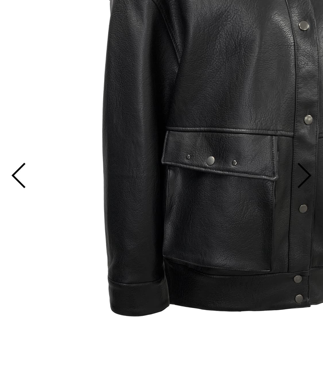 0104 공일공사 VEGAN LEATHER EPAULET JUMPER 상품이미지4