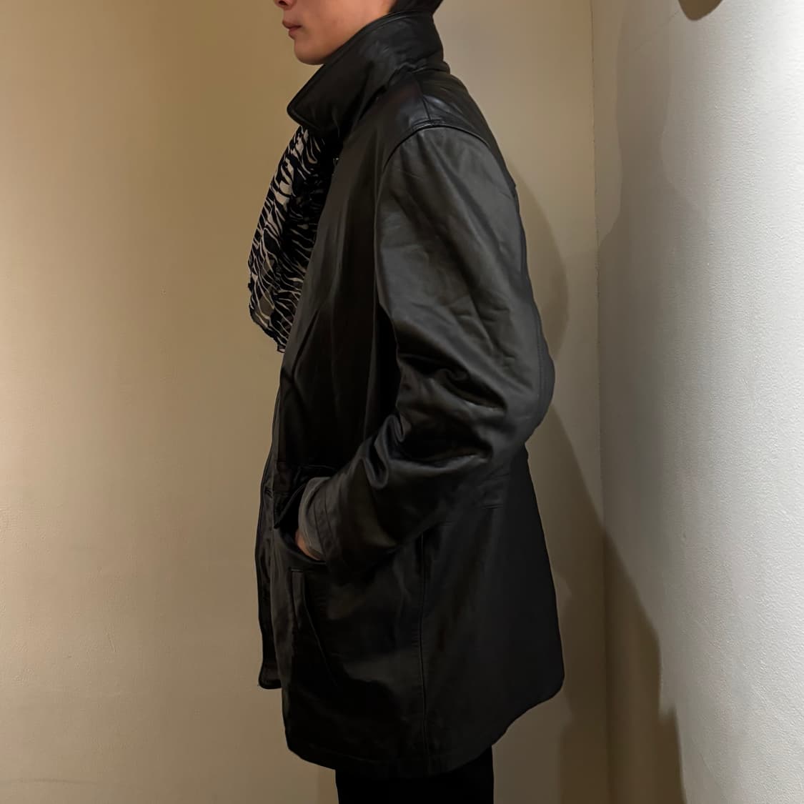 vtg cowhide snap carcoat 상품이미지3