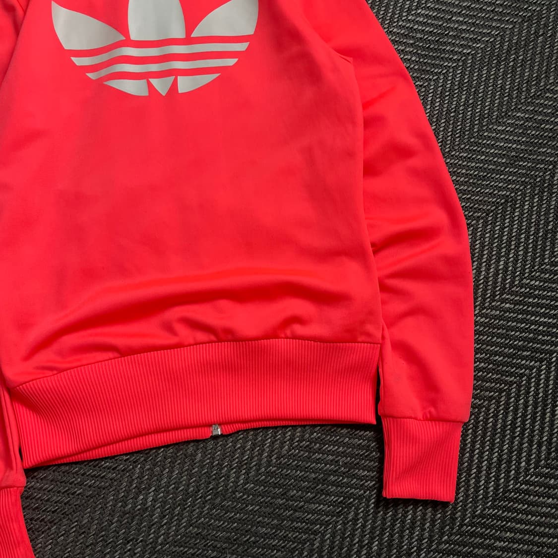 아디다스 우먼스 파이어버드 빅로고 네온 핑크 트랙탑 져지o 4780 상품이미지8