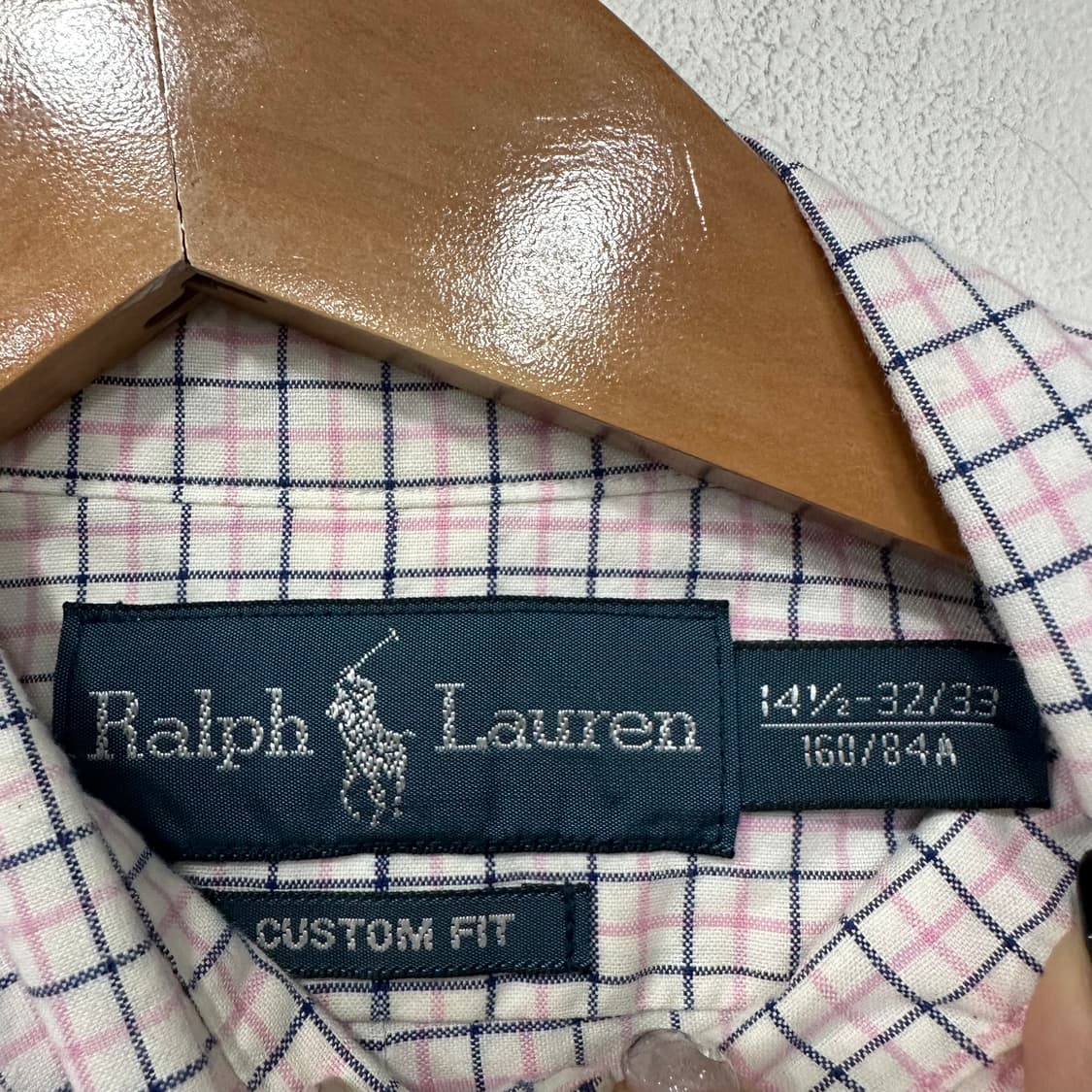 폴로체크셔츠160/84 상품이미지3