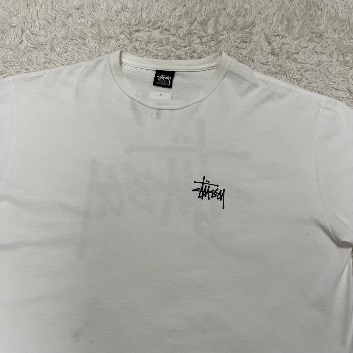 Stussy stock logo white t-shirt 상품이미지6
