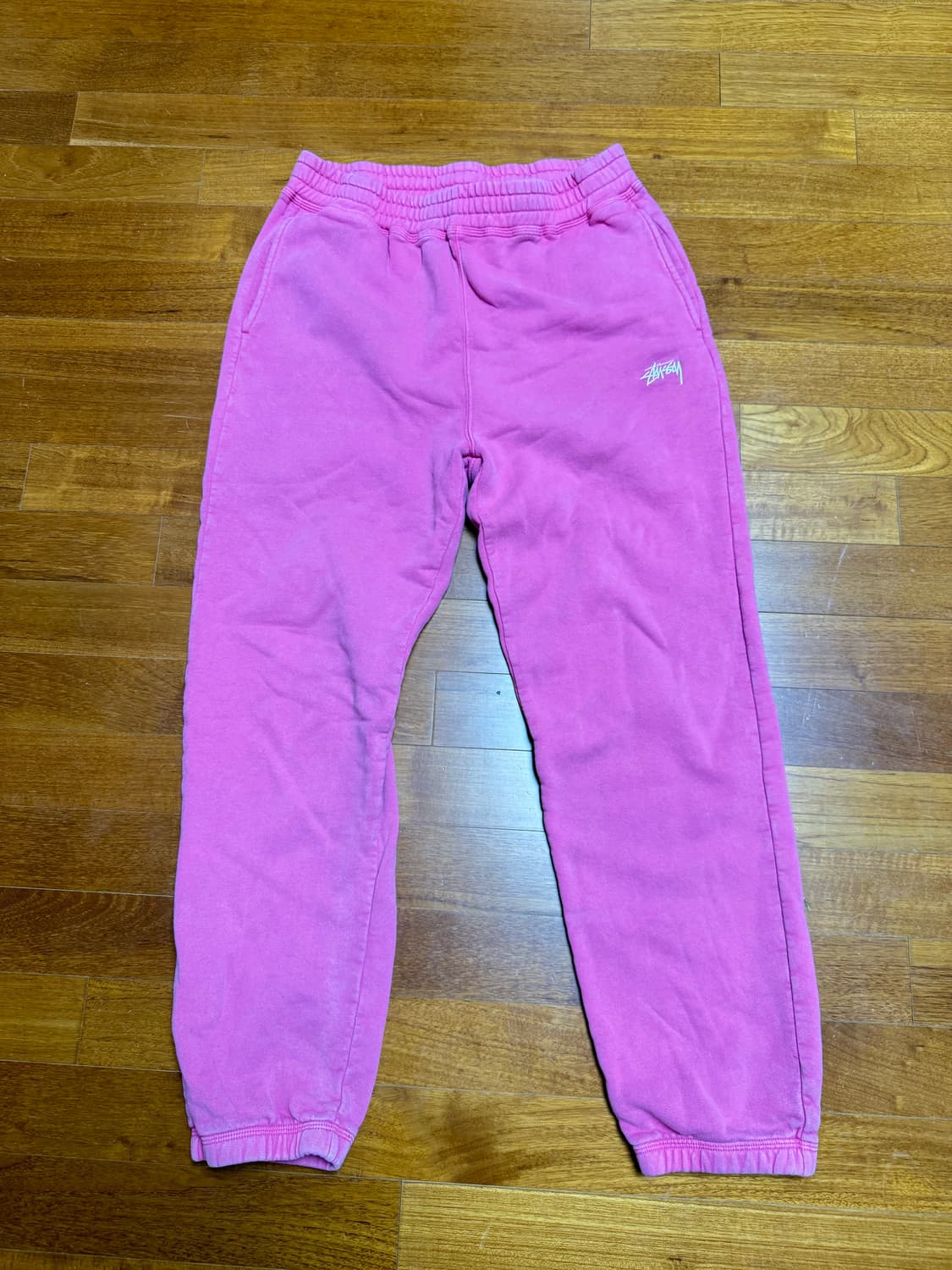 스투시 워시드 핑크 스웻팬츠 상품이미지1