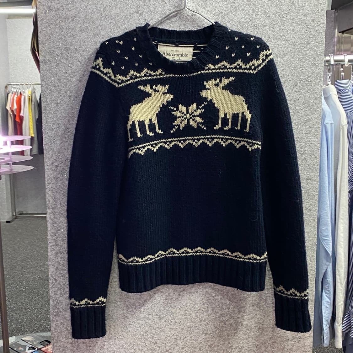 아베크롬비 빅로고 네입 니트 B3125 상품이미지2