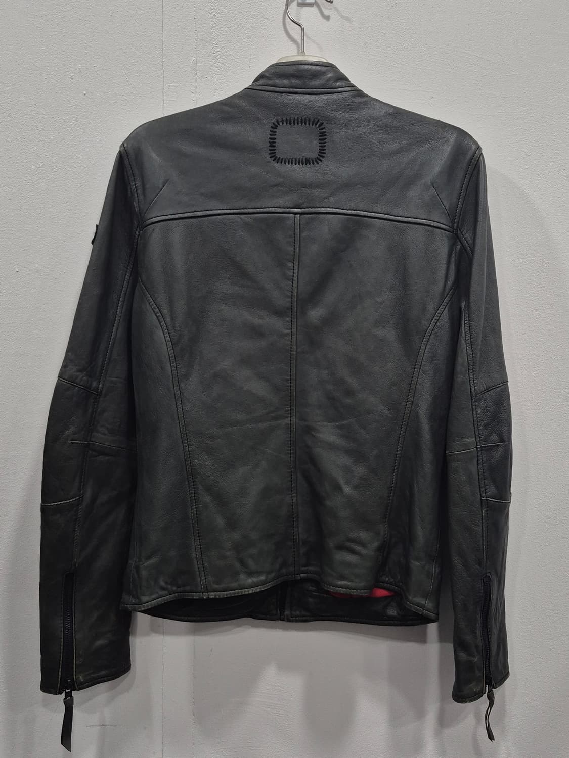 tigha 티하 양가죽 라이더 자켓 청록색 남성 95~슬림100사이즈 상품이미지2