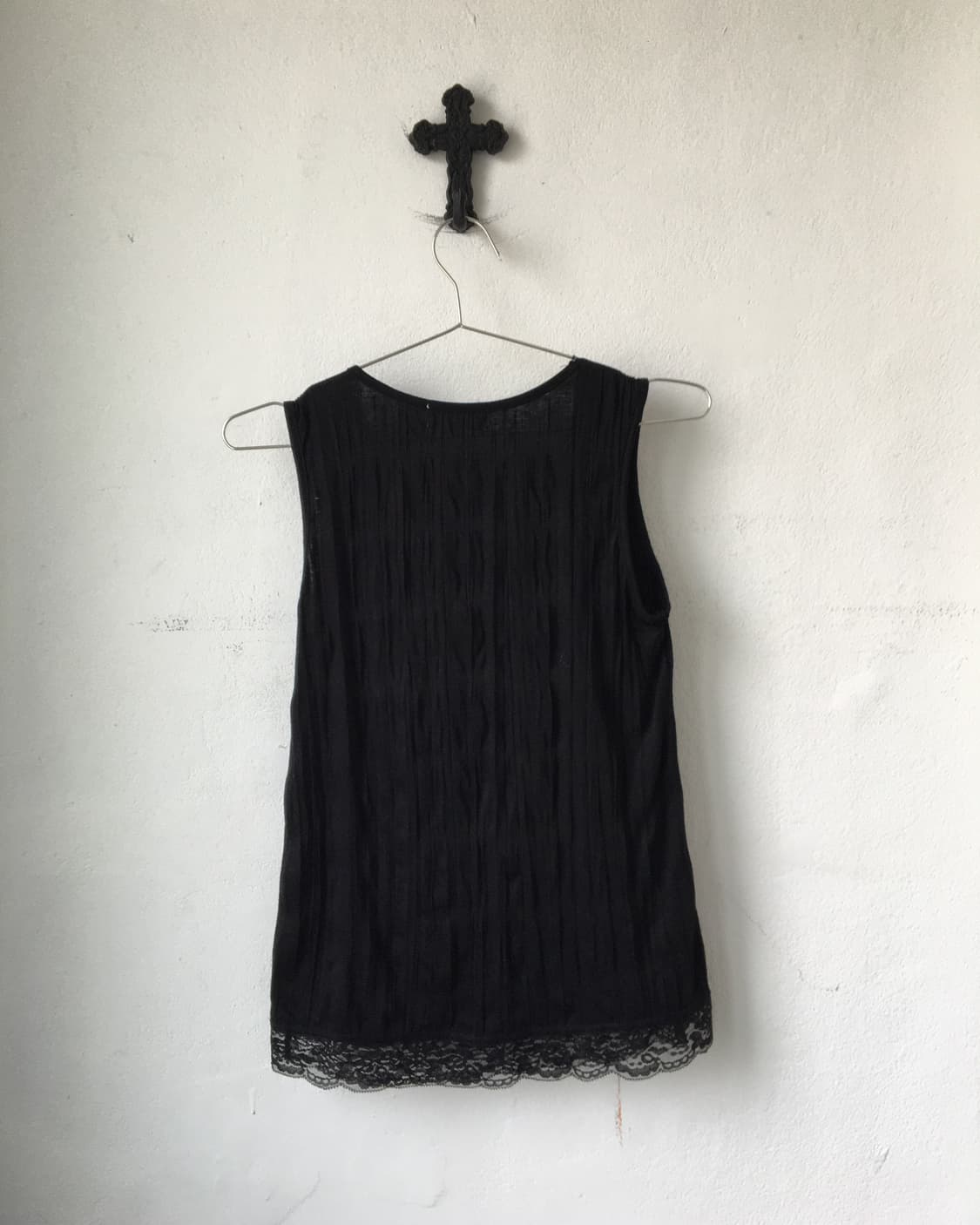Lace trimming sleeveless 상품이미지2