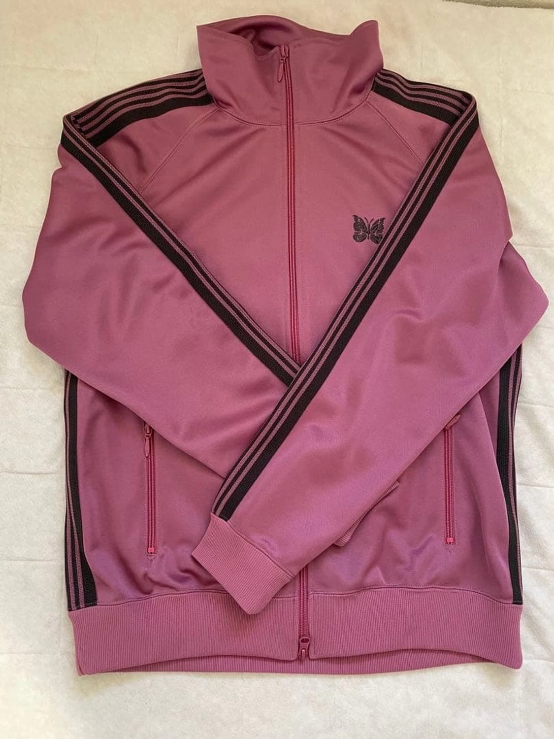 니들스 트랙 자켓 폴리 스무스 스모크 핑크 상품이미지1