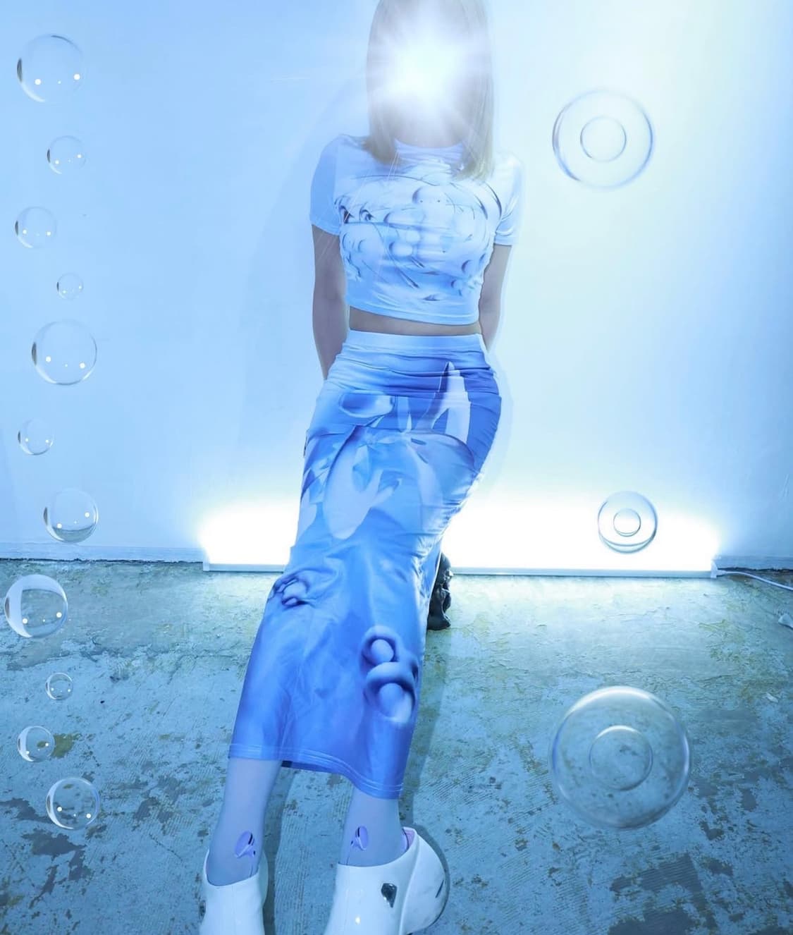 mineral osaka mary 콜라보 스커트 치마 사이버코어 오호스 상품이미지2