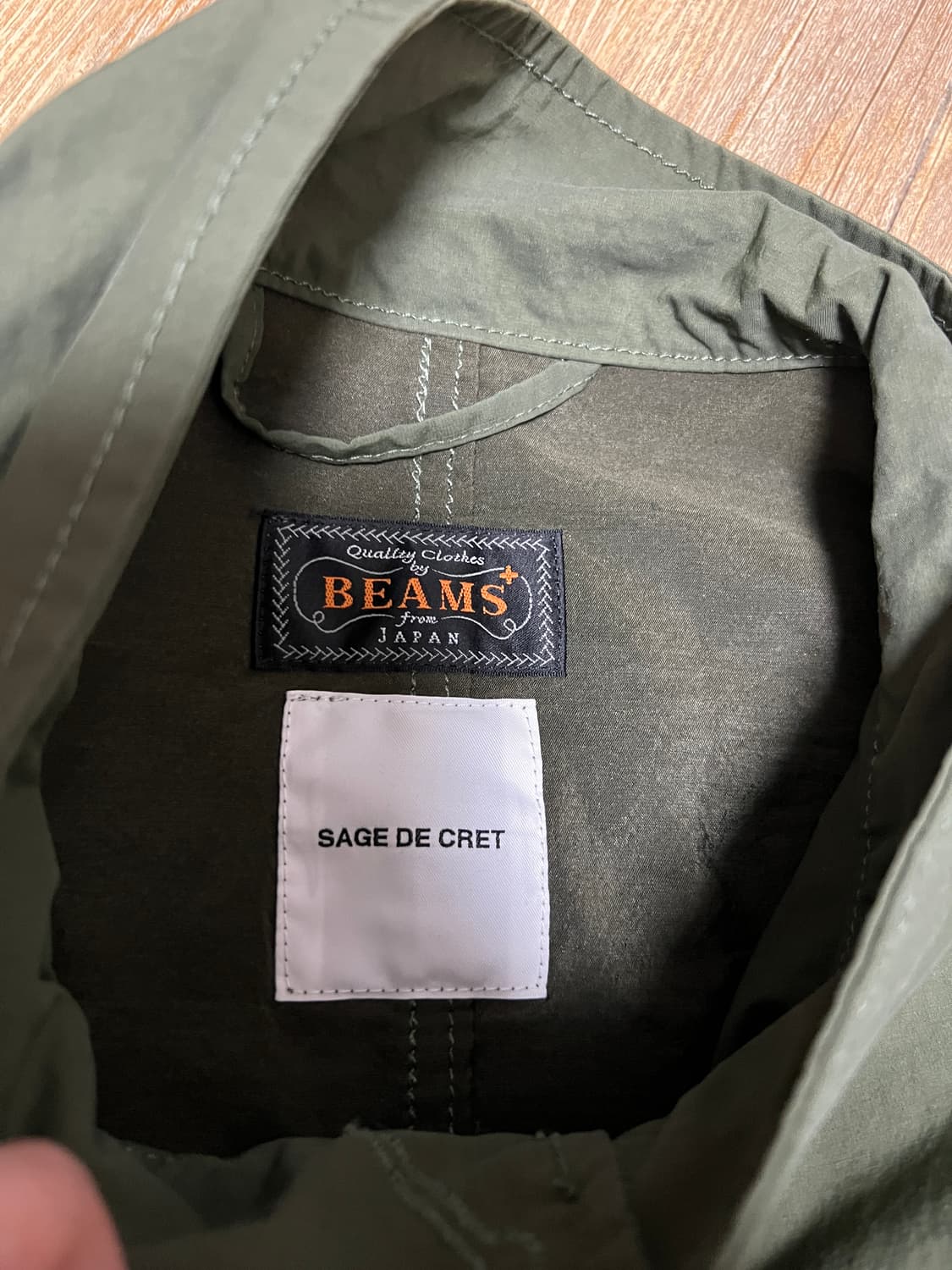 택포22) 샤쥬 드 크레 x 빔즈 플러스 M65 숏 자켓 상품이미지3