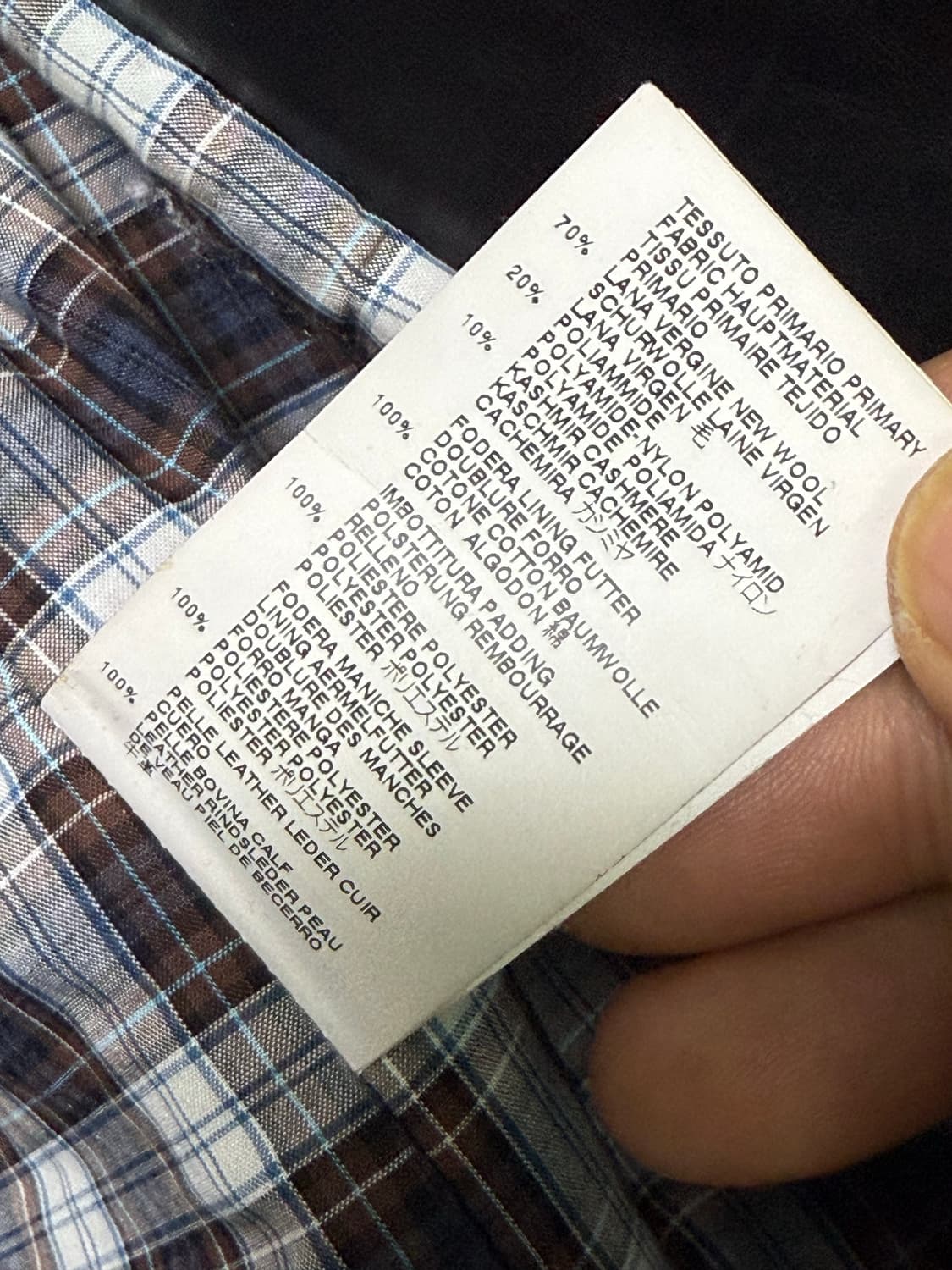 Dsquared2 카프스킨 레더 도킹 울 자켓🤟🏻 상품이미지9