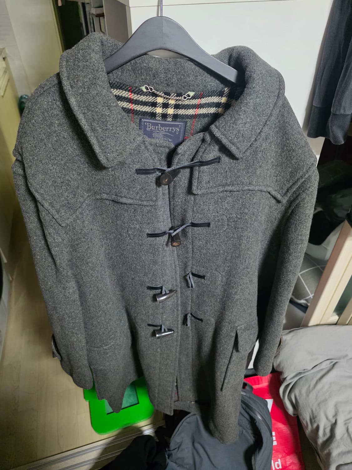 버버리 그레이 더플코트 상품이미지1