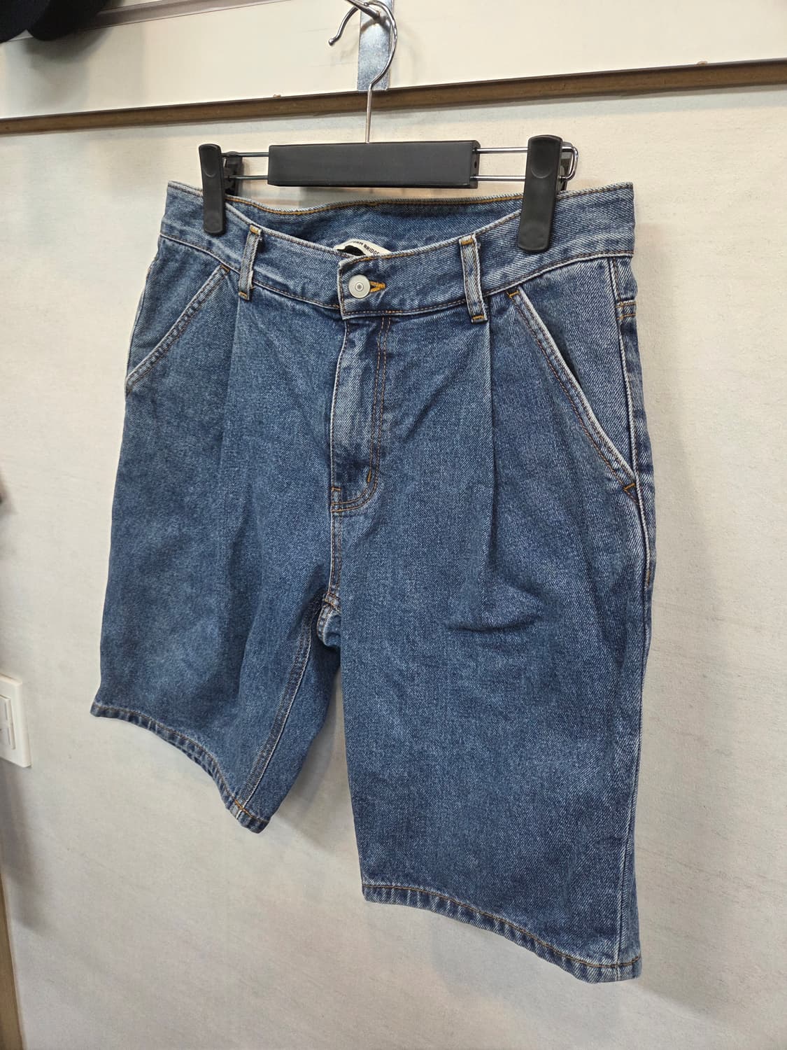 유니폼브릿지 원턱 데님반바지 m 대략 30 상품이미지5