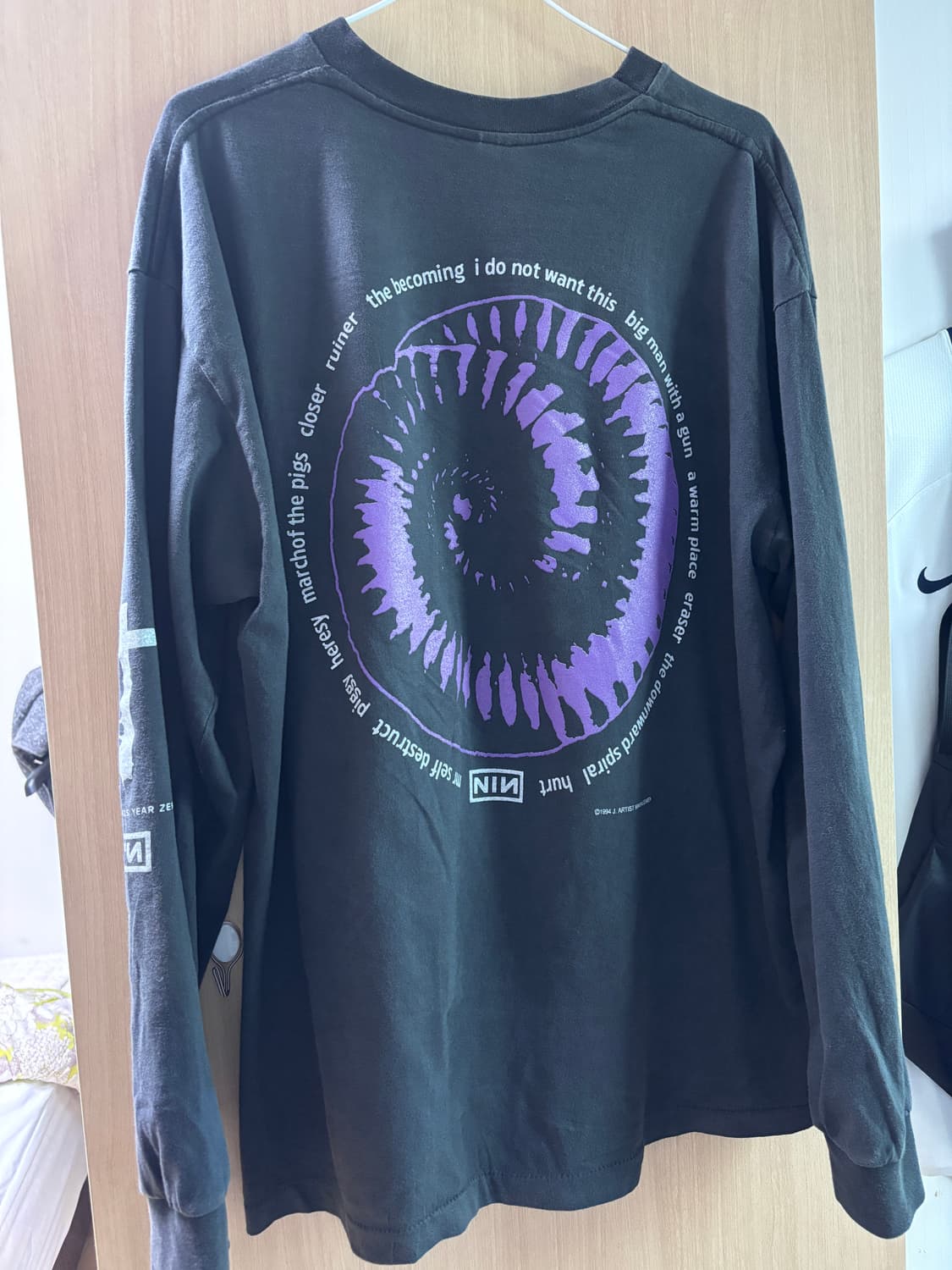 90s Nine Inch Nails (NIN) 나인인치네일스 긴팔 티셔츠 상품이미지4