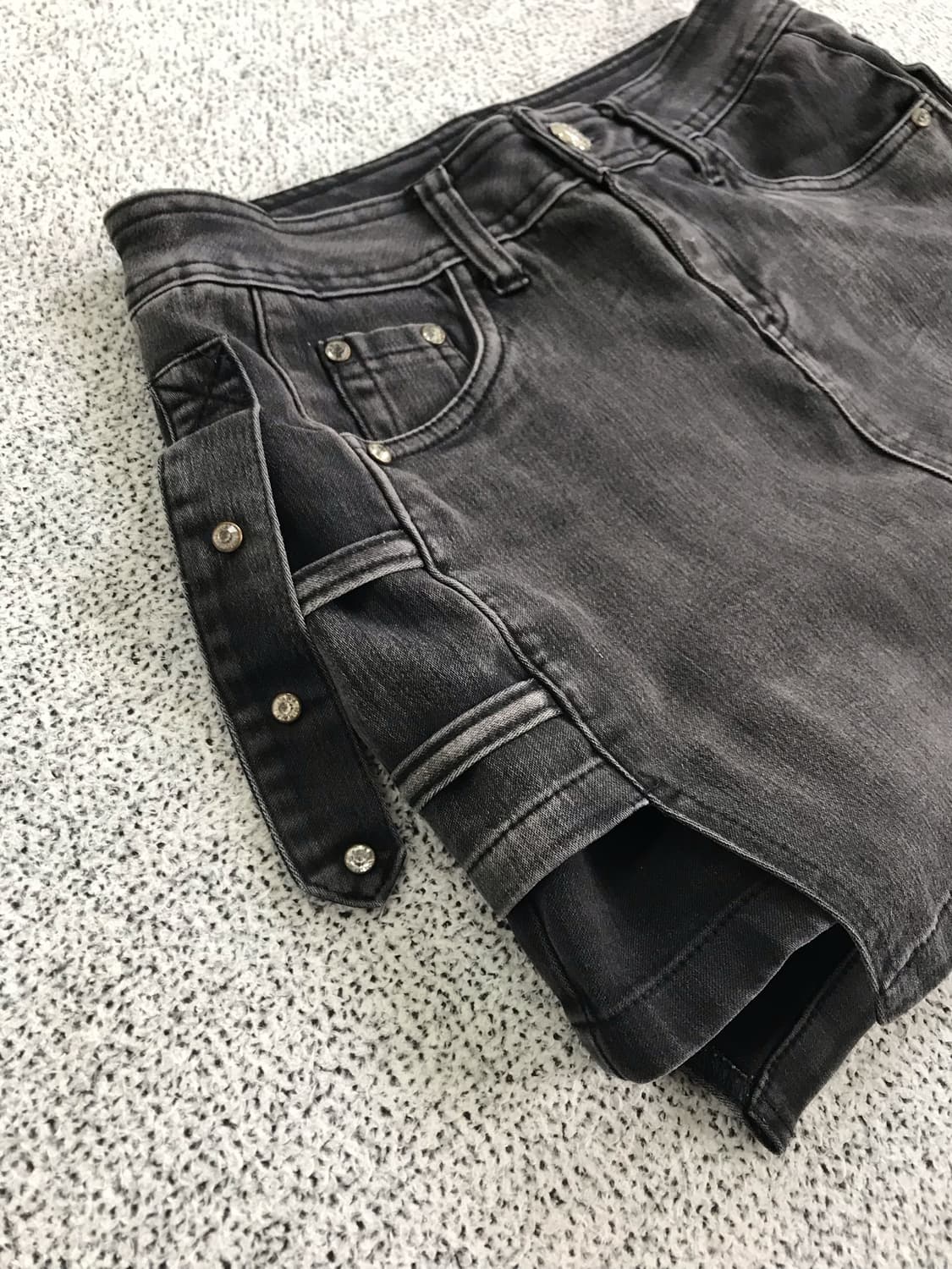 흑청 치마 바지 상품이미지6