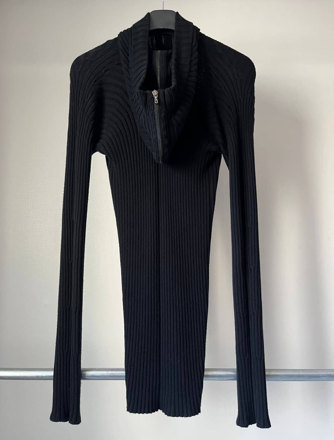 Julius AW06 Multi-Zip Rib Knitted Hoodie 상품이미지2