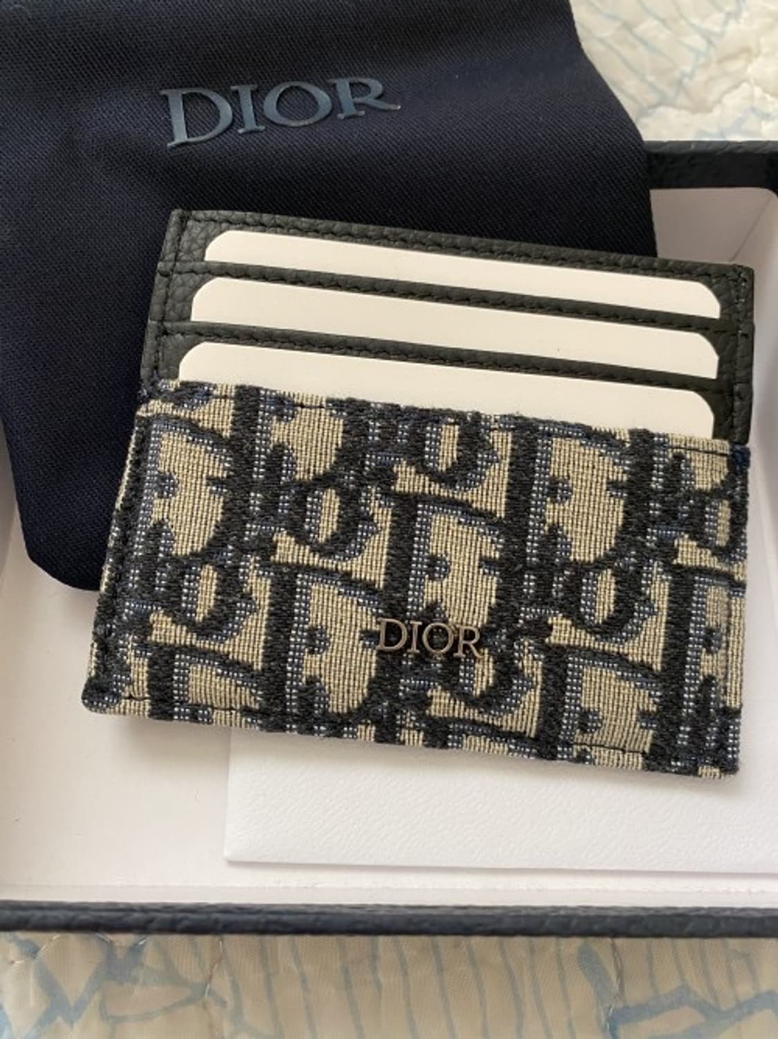 디올 카드지갑 베이지 상품이미지1