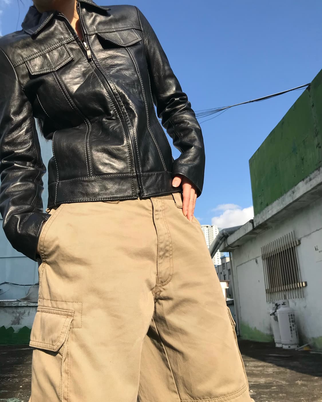 LONE 정욱준 양가죽 자켓 상품이미지1