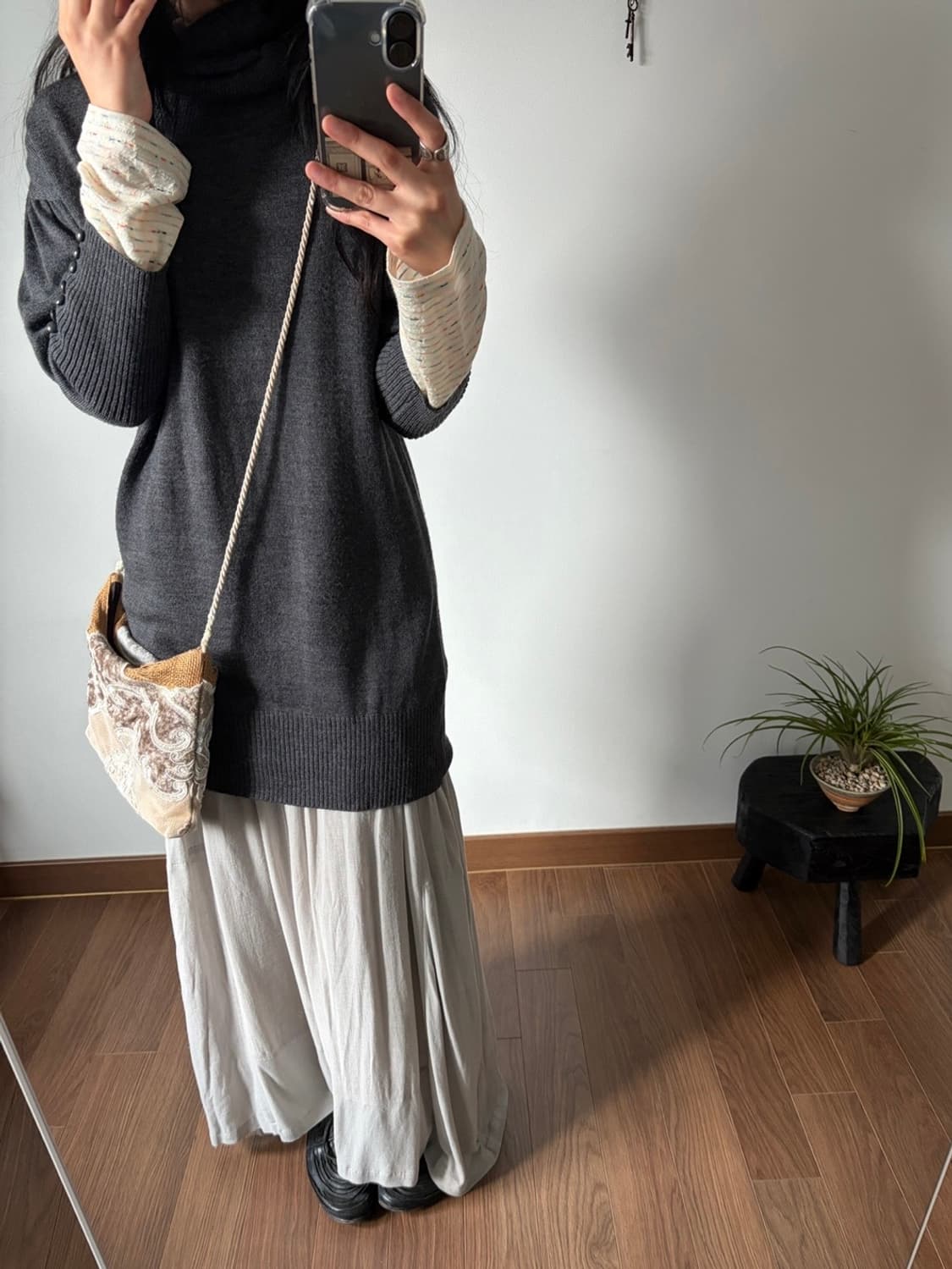 turtleneck knit one-piece 상품이미지6