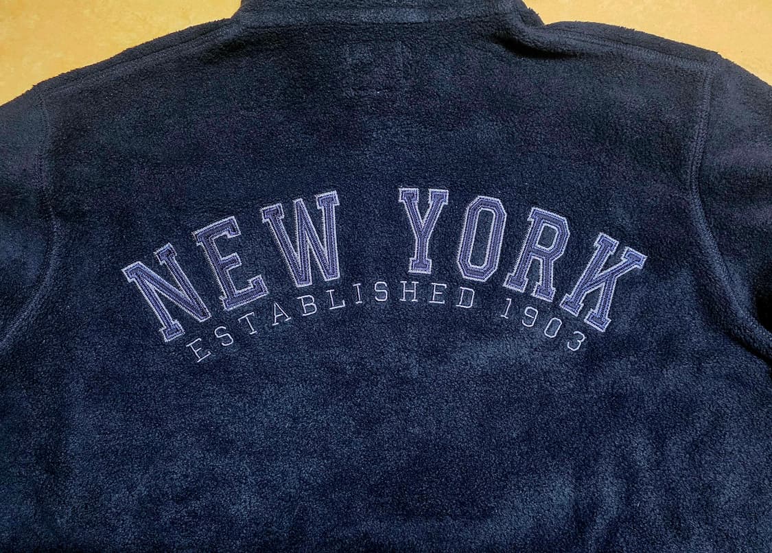 [희귀/L] 일본 유니클로 x MLB 뉴욕 양키스 하프집업 아노락 플리스 상품이미지7