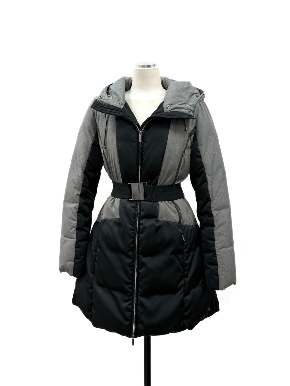 막스마라 위켄드 아크틱 투톤 벨티드 패딩 코트 상품이미지1