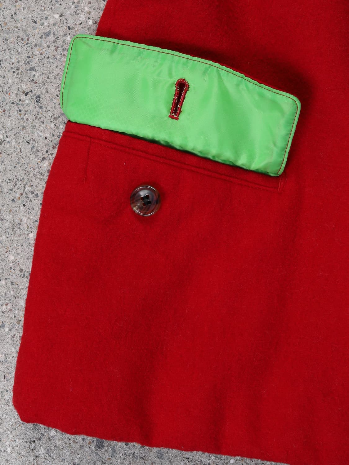 COMME des GARCONS FW96 Red Wool Jacket 상품이미지8