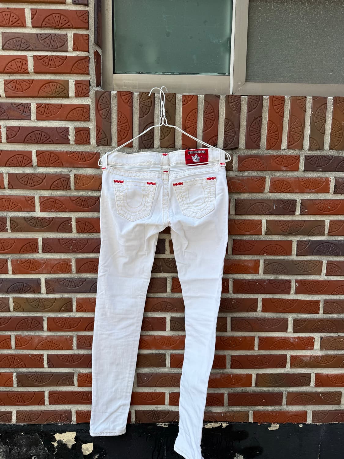 트루릴리전 화이트 데님 팬츠 made in USA 상품이미지5