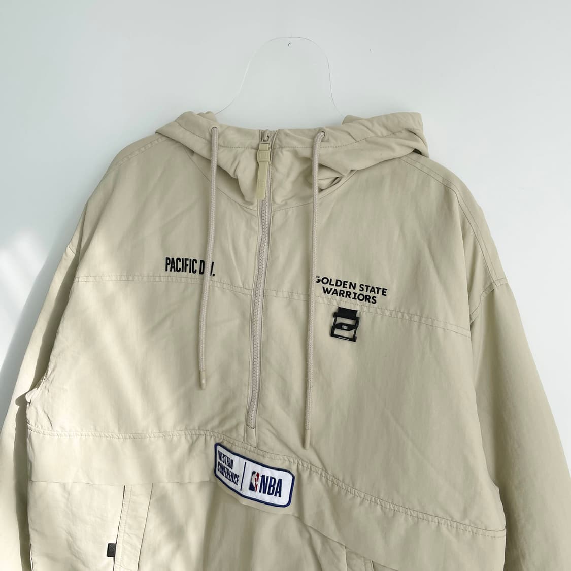 D2 NBA GSW 에코 플리스 하이브리드 패딩 아노락 M사이즈 상품이미지2