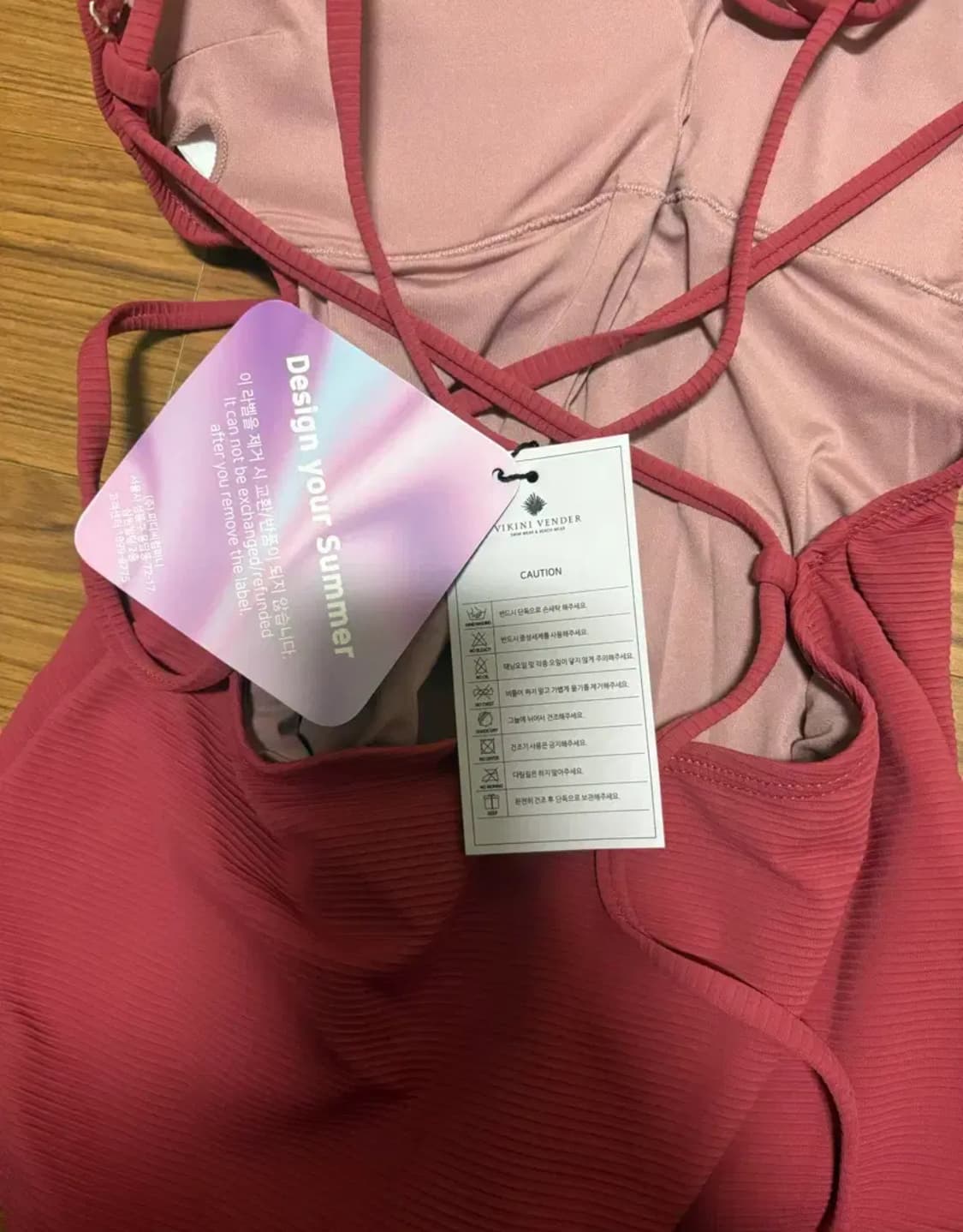 (새상품) 비니키밴더 코클리코 백스트랩 심플 모노키니 상품이미지10