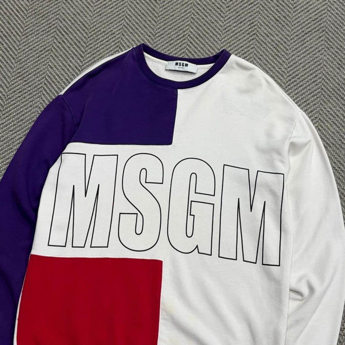 msgm 배색 맨투맨 v1730 상품이미지3