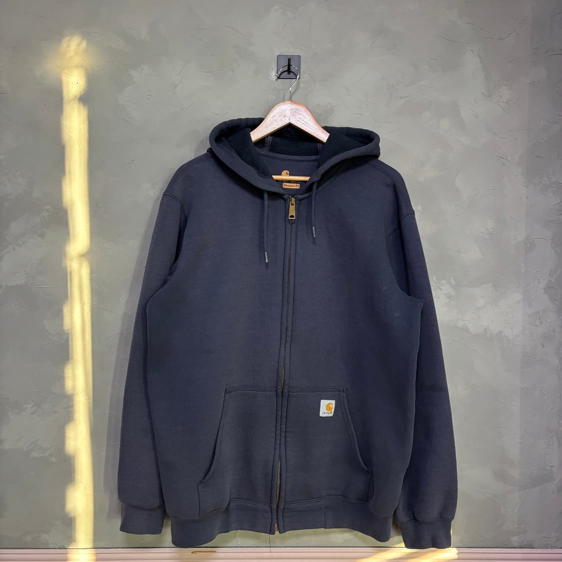 칼하트 미드웨이트 후드집업 네이비 상품이미지1