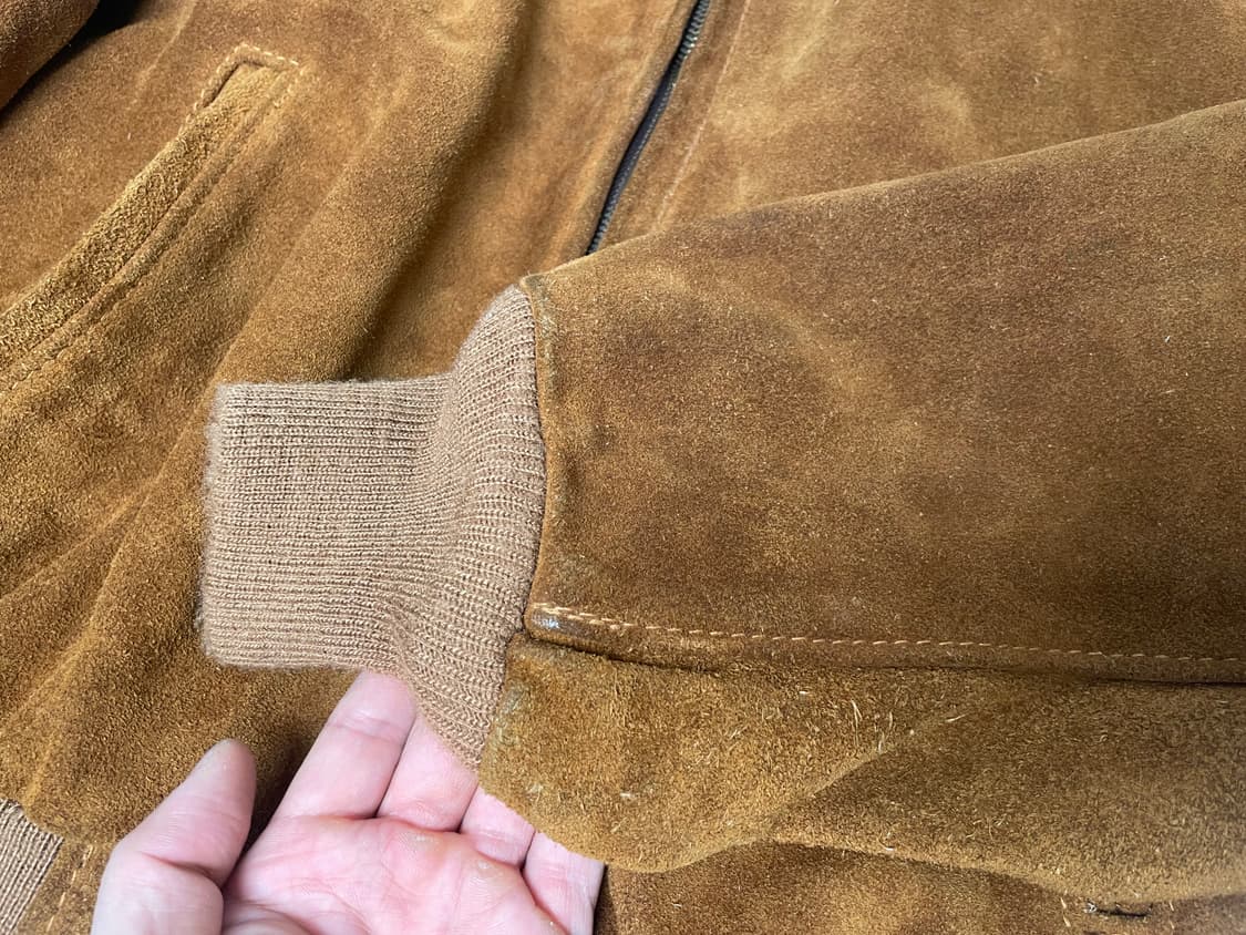 쇼트 schott 327 스웨이드 봄버 가죽자켓 40(100-110) 상품이미지8