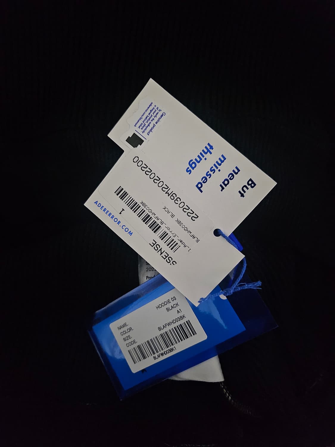 [거의 새것] 아더에러 스페릭 로고 니트 후드 티셔츠 A1 상품이미지2