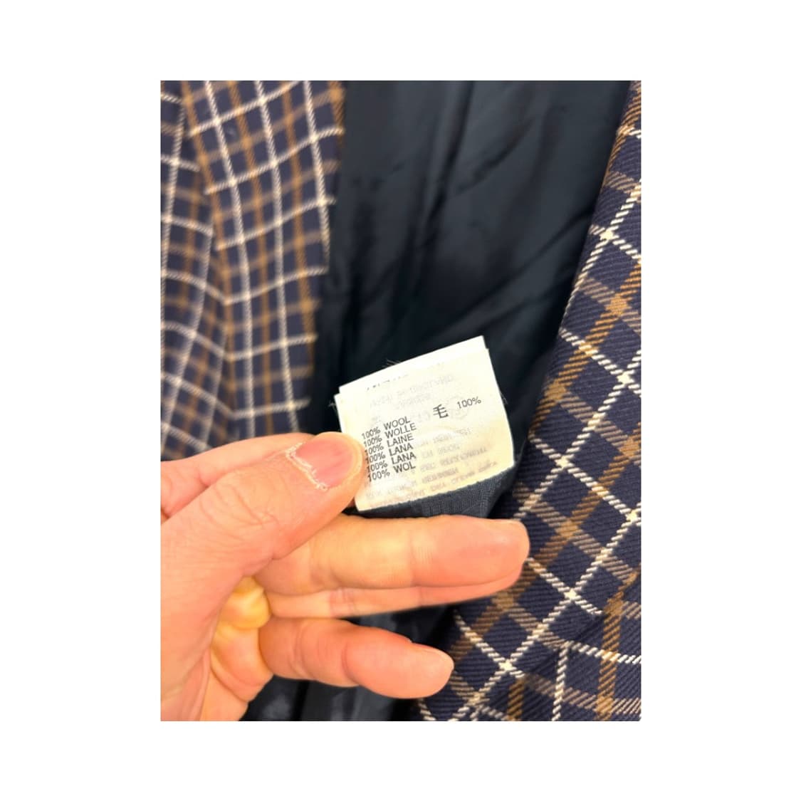 (S) 아쿠아 스큐텀 영국제 클래식 체크 울 블레이저 OB-005 상품이미지6