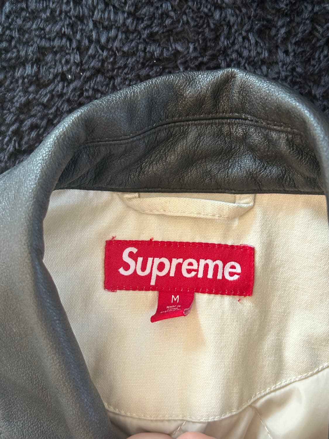 슈프림 레더 워크자켓 상품이미지2