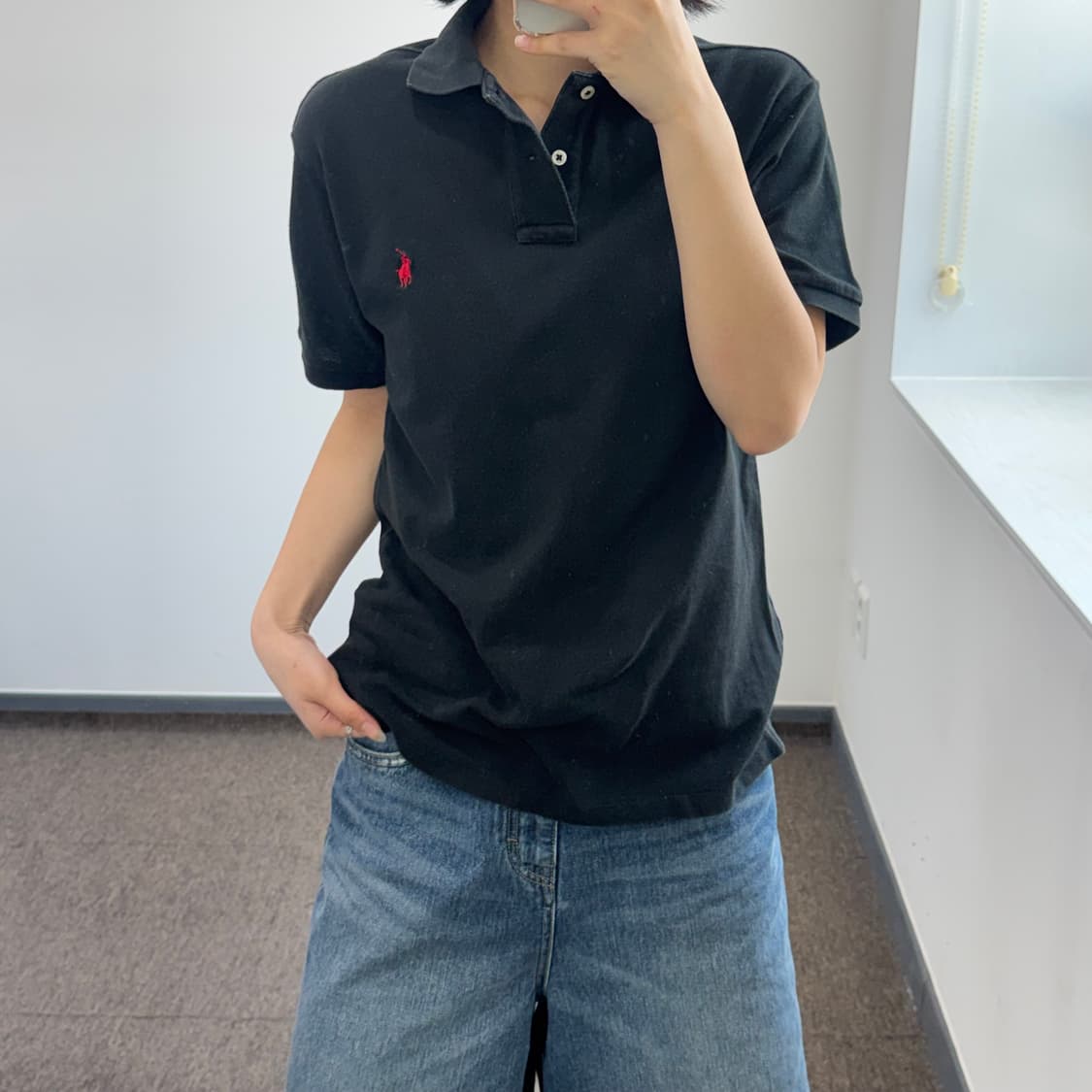 Polo 폴로 레드포니 블랙 카라 반팔티 상품이미지2