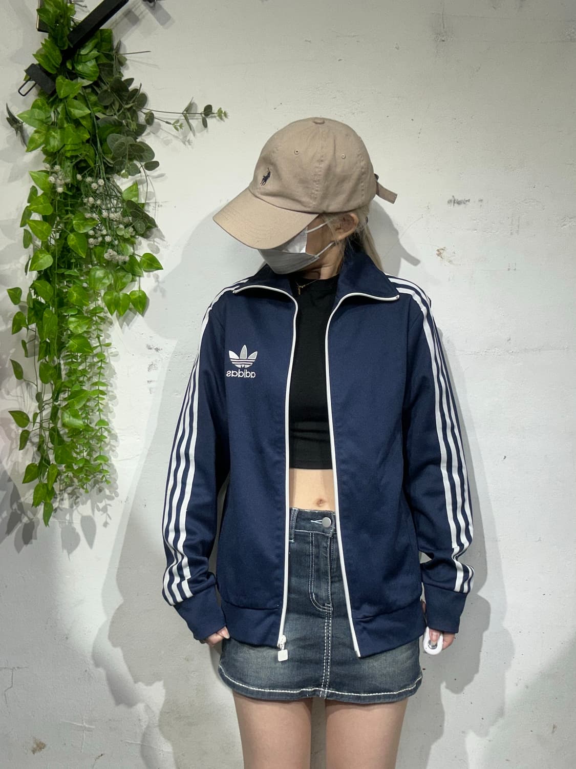 아디다스 네이비 화이트 삼선 트랙탑 져지 95 상품이미지2