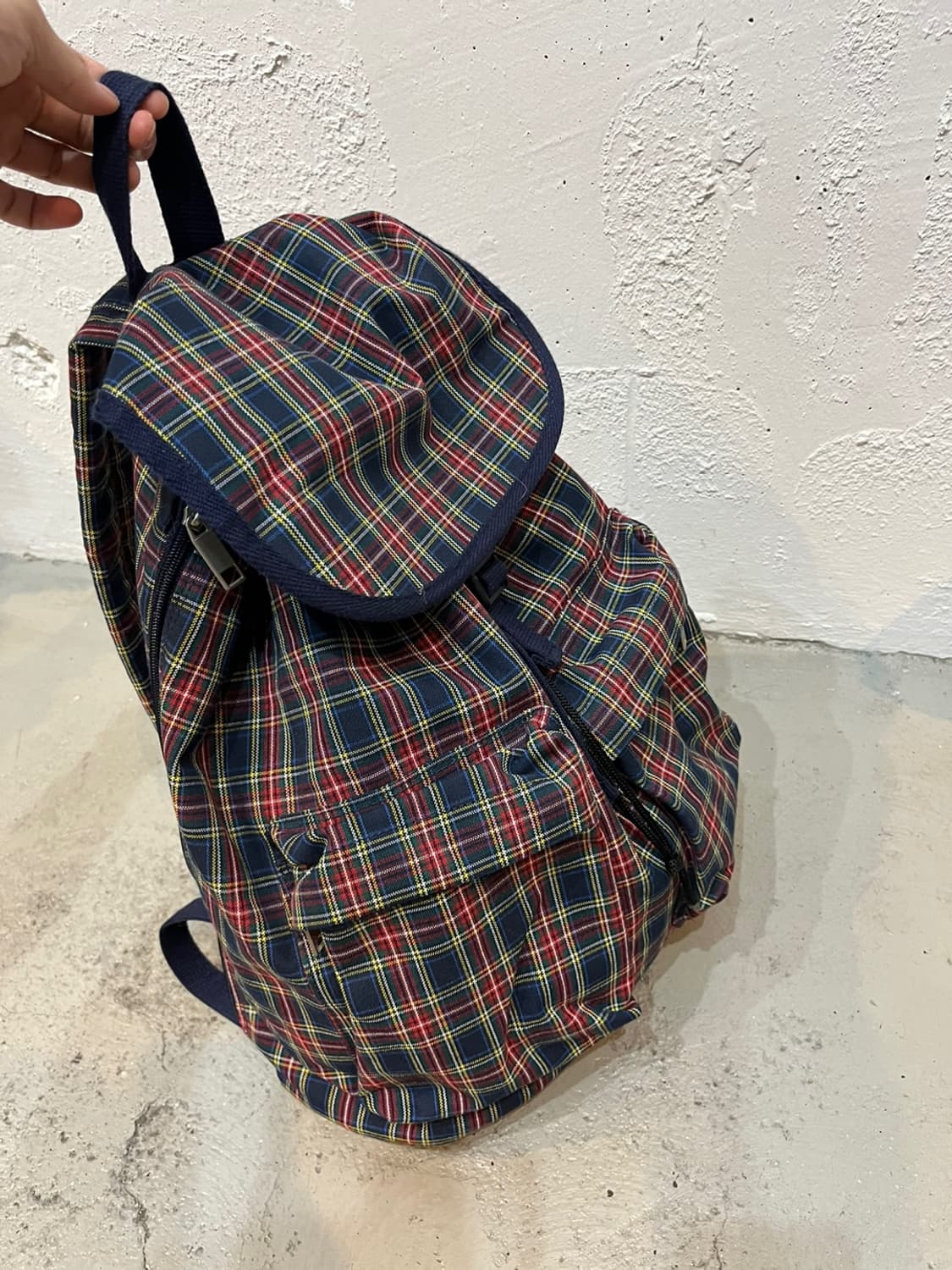 Vintage Check BackPack 상품이미지2