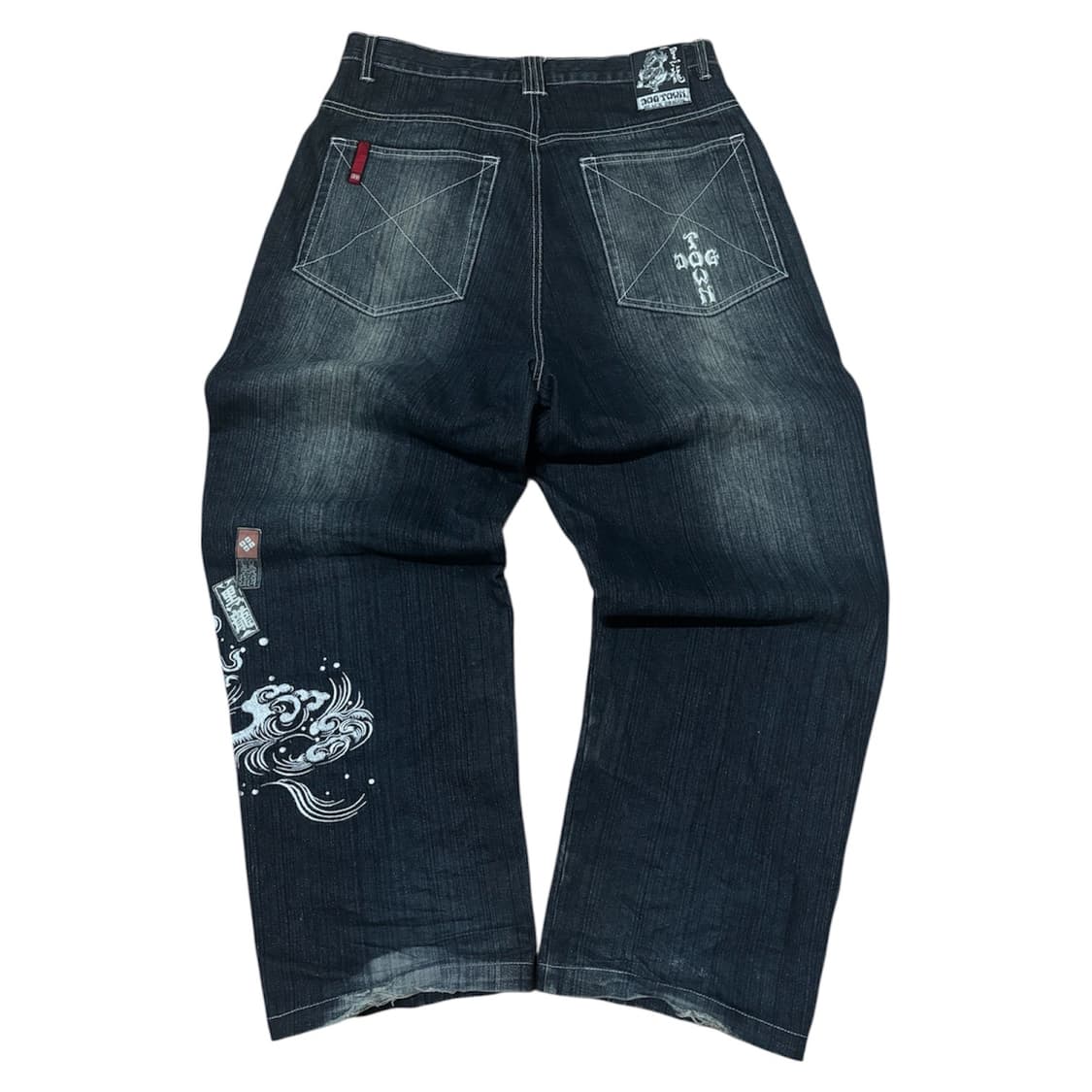 [DOG TOWN] 독타운 오리엔탈 잉어 자수 배기 데님 팬츠 상품이미지2