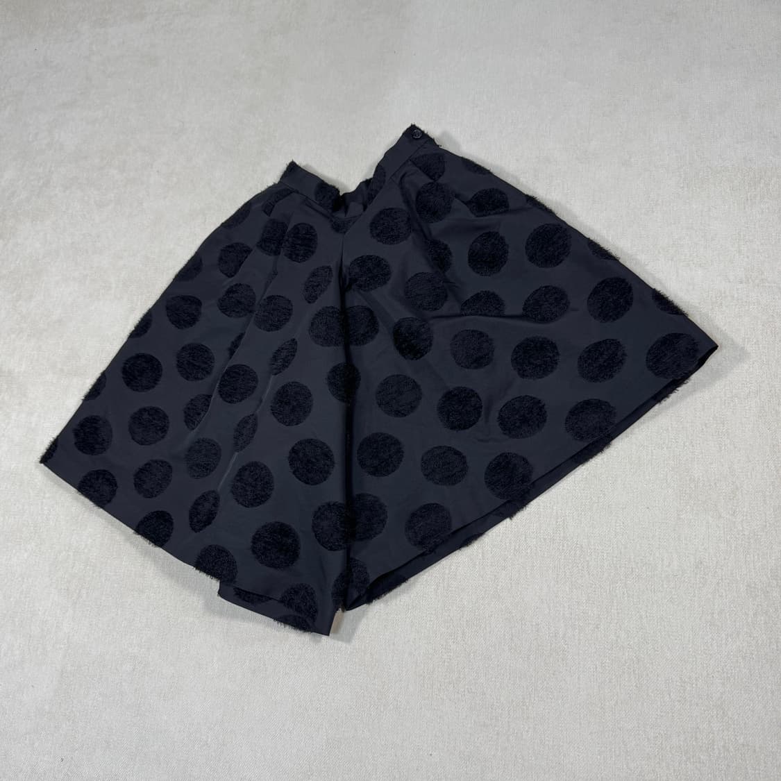 Asymmetrical Polka Dot Black Skirt Pants 상품이미지3